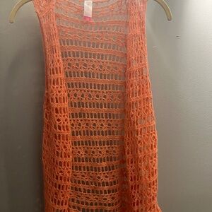 Crotchet orange vest